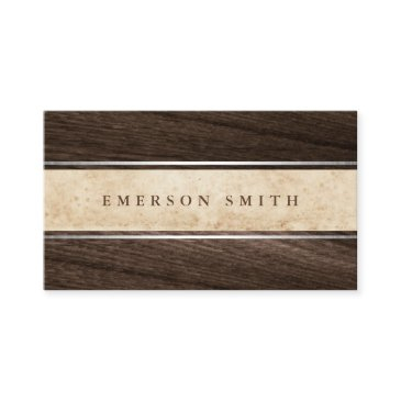 elegant brown wood vintage parchment aged paper business invitations