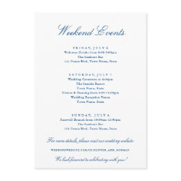 Small Elegant Cape Cod Weekend Events Wedding Enclosure Invitations Front View