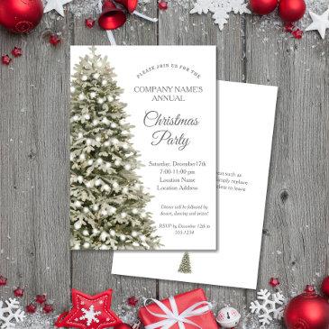 elegant christmas tree company holiday party invitation