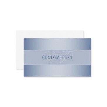 elegant editable monogram script writing | blue enclosure invitations