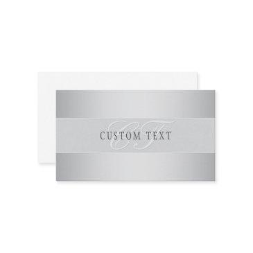 elegant editable monogram script writing | grey enclosure invitations