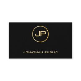 Small Elegant Glam Gold Look Modern Premium Thick Luxury Business Invitations Front View