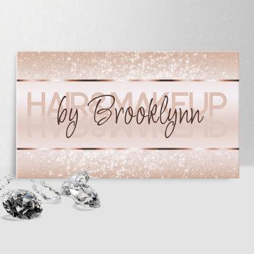 elegant glitter product labels light rose gold business invitations