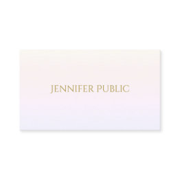 Small Elegant Gold Script Minimalist Trendy Plain Business Invitations Front View