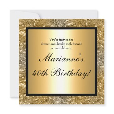 elegant golden foil look any event invitaiton invitation