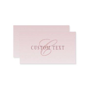 elegant lettering & monogram | rose ombre enclosure invitations