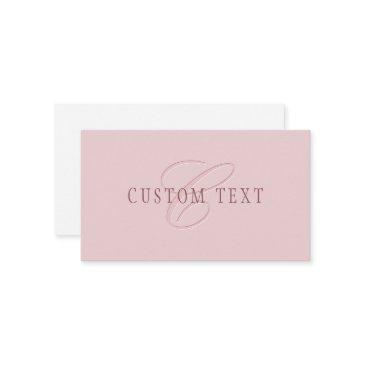 elegant looking monogram | rose gold enclosure invitations