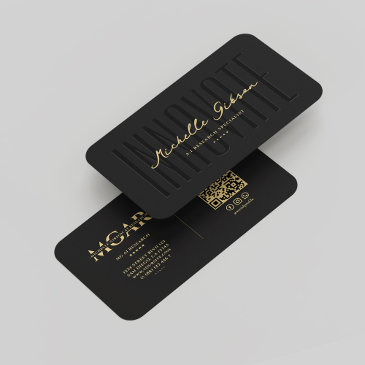 elegant modern ai specialist monogram black business invitations