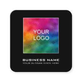 Small Elegant Modern Business Invitations Add Your Logo Here Front View