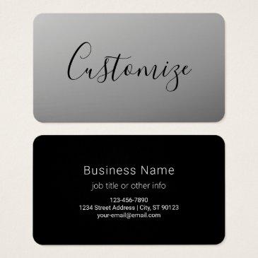 elegant modern script editable black text writing