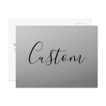 elegant modern script editable black text writing postinvitations