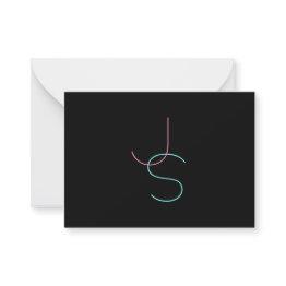 Small Elegant Modern Script Editable Text Writing Note Invitations Front View