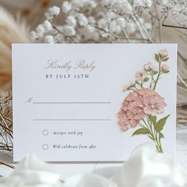 elegant pastel floral wedding rsvp invitations