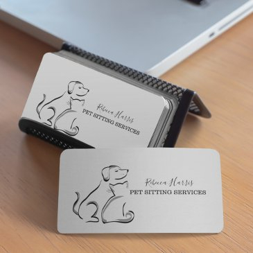 elegant pet sitting services business invitations