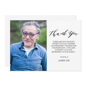 elegant photo sympathy thank you invitations