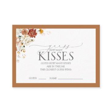 elegant rust orange floral bridal shower game encl enclosure invitations