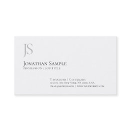 Small Elegant Simple Design Monogram Professional Chic Business Invitations Front View