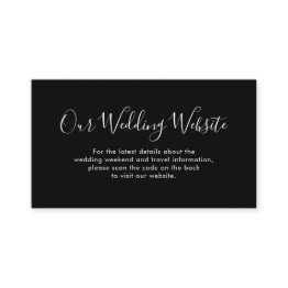 Small Elegant Simple Minimalist Modern Website Details Enclosure Invitations Front View