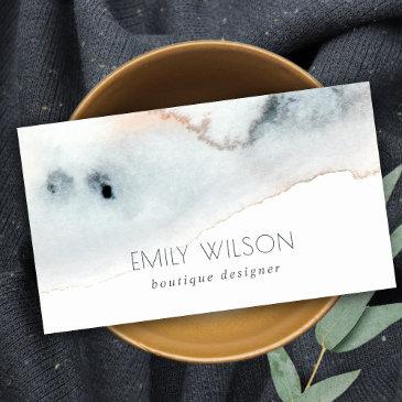 elegant soft aqua blue gold watercolor beachy business invitations