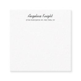 Small Elegant Stylish Trendy Unique Handwriting Script Enclosure Invitations Front View