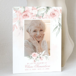 Small Elegant Thank You Sympathy Floral Roses | Photo Front View