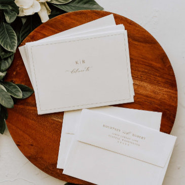 elegant wedding pre-addressed invitation envelopes