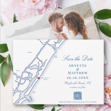 elegant wrightsville beach qr code wedding save the date