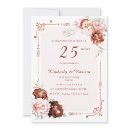 Small Elegante 50 Aniversario De Boda Invitation Front View