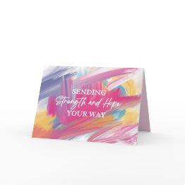 Small Empathy Invitations For Cancer And Sick Patient Front View