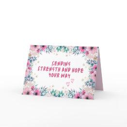 Small Empathy Invitations - Illness, Loss Of Loved Ones Front View