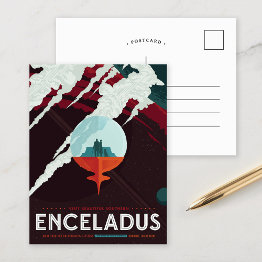 Small Enceladus | Nasa Visions Of The Future Postinvitations Front View