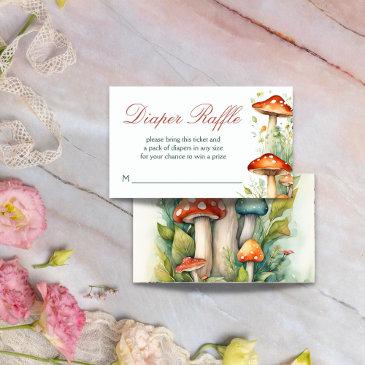 enchanted garden fairy baby shower diaper raffle enclosure invitations