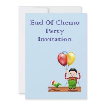 end of chemo party invitation for chemo patient