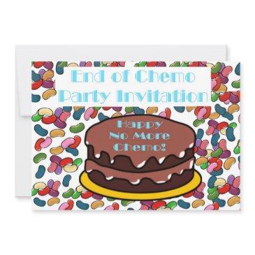 end of chemo party invitation for chemo patient