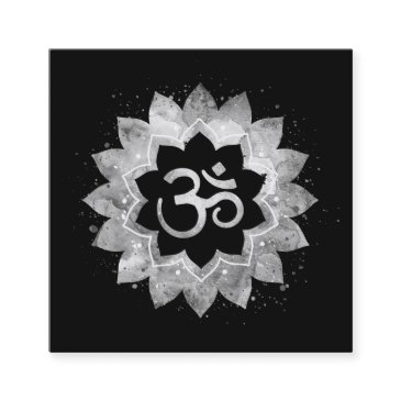 *~* energy healing lotus mandala aum om symbol square business invitations