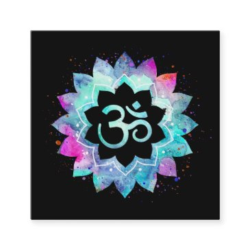 *~* energy healing lotus mandala om aum symbol square business invitations