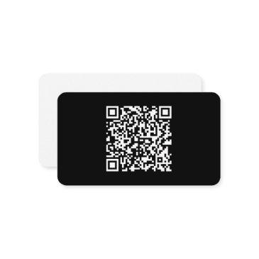 enter url & create scannable qr code | black white enclosure invitations