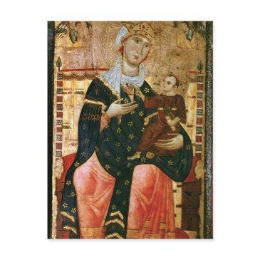 enthroned madonna and child, c.1260 postinvitations