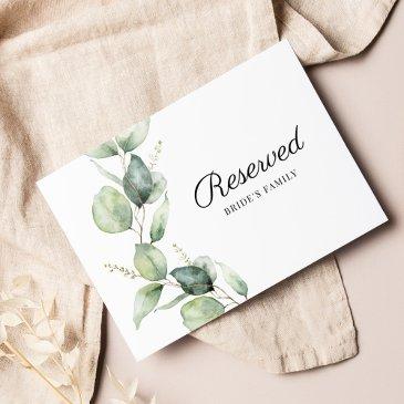 eucalyptus greenery wedding reserved invitations