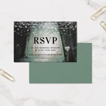evermore | enchanted forest moss rsvp insert cards