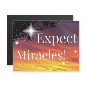 expect miracles sparkle sunset inspirational quote