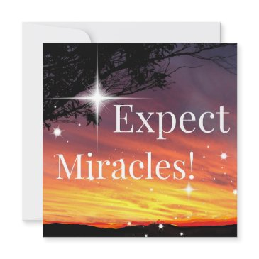 expect miracles sparkle sunset inspirational quote