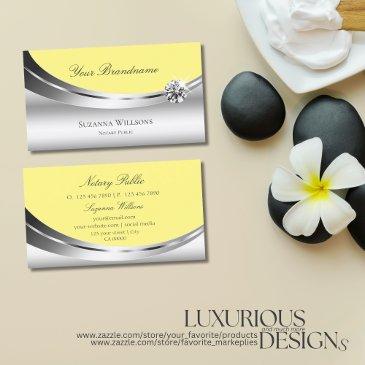 eye catcher silver and yellow with sparkly diamond business invitations