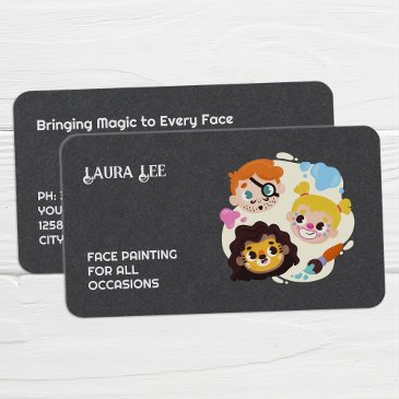face painting custom qr premium business invitations