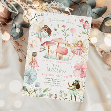 fairy birthday whimsical princess fairy birthday i invitation