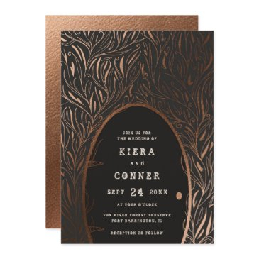 fairy door irish folklore fairytale tree wedding invitation