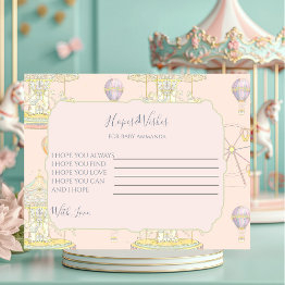 Small Fairytale Vintage Amusement Park Enclosure Invitations Front View