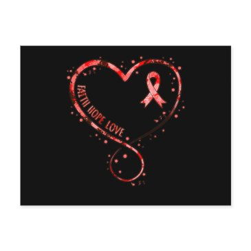 faith hope love heart disease awareness survivor g announcement postinvitations