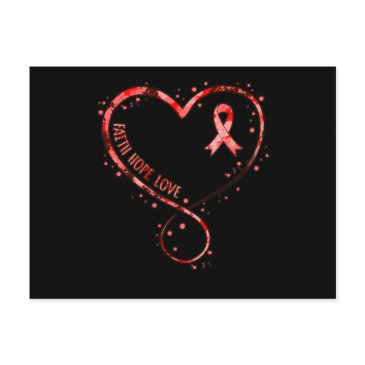 faith hope love heart disease awareness survivor g invitation postinvitations