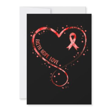 faith hope love heart disease awareness survivor g thank you invitations